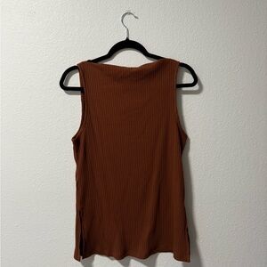 Old Navy Brown Ribbed Sleeveless Tunic